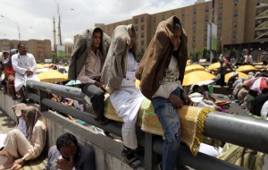 Nje manifestim ne favor te presidentit te Jemenit Abd-Rabbu Mansour Hadi a Sanaa.(Mohammed al-Sayaghi, Reuters)