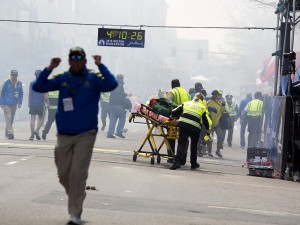 Two Explosions Near Finish Line at Boston Marathon